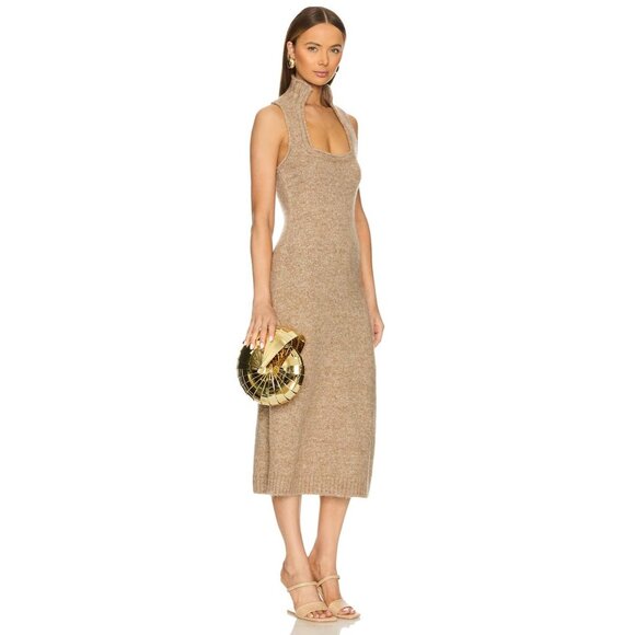 Cult Gaia Sirena Clutch in Shiny Gold New with box As-Is Hangbag Purse Seashell - Picture 15 of 15